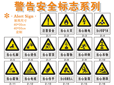 警示標(biāo)識（GB2894-2008）